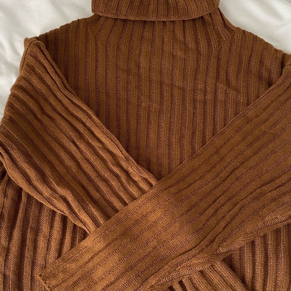 Relaxiva 2pcs Set: Solid Color Turtleneck Sweater And Skirt - Picture 8 of 10